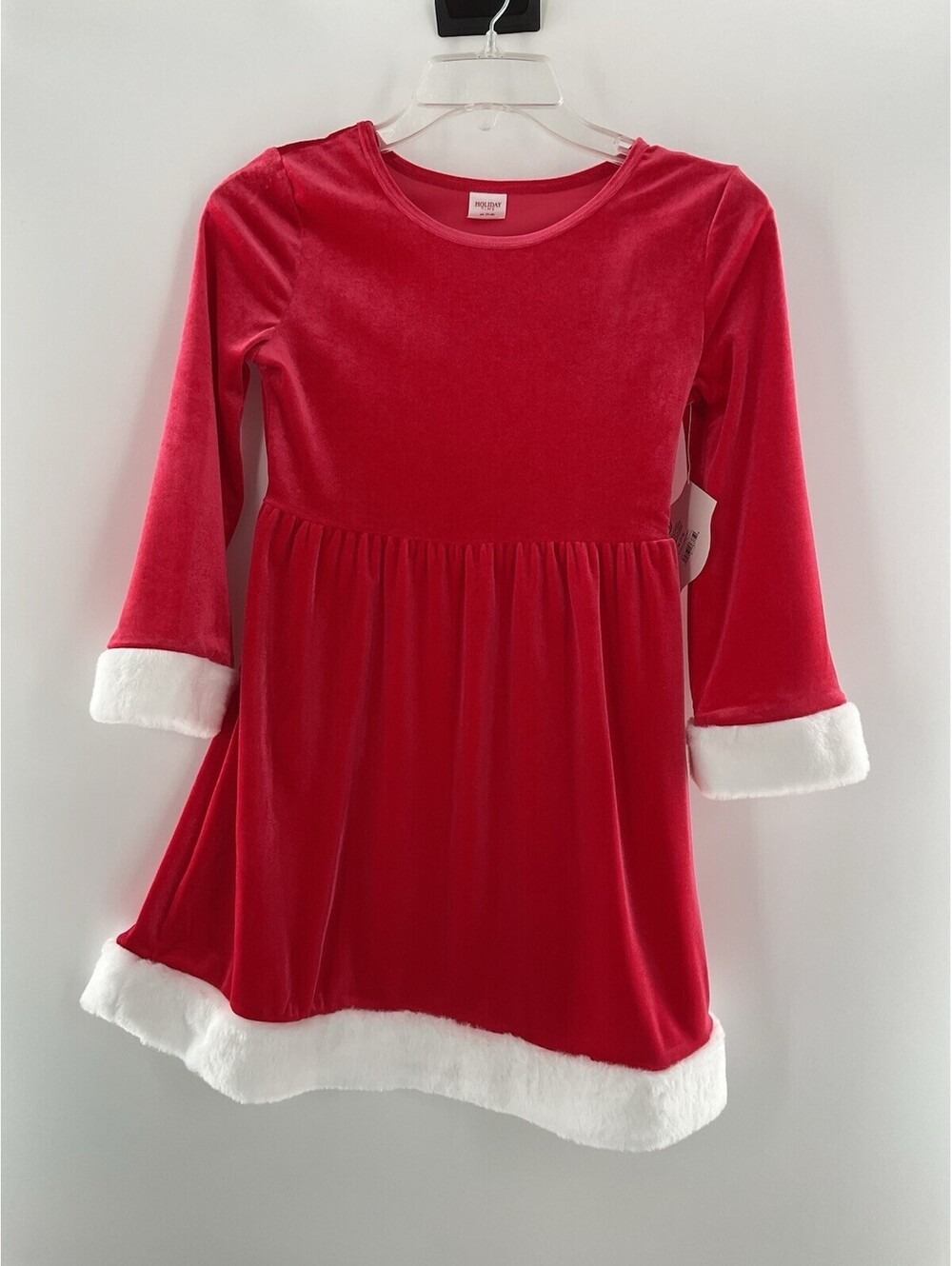 Holiday time NWT girls 78 medium velvet dress Christmas 092